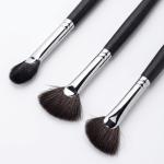 Soft Bristles Fan Brush & Eyeliner Makeup Brush Combo (Pack of 3)