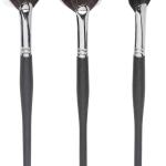 Soft Bristles Fan Brush & Eyeliner Makeup Brush Combo (Pack of 3)