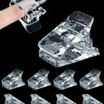 Clips for Poly gel, Nail Extension Gel Quick Building Nail Tips Clip (pack of 10).