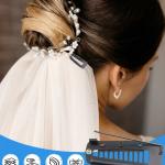 PACK OF 2 PCS BLACK CHUNNI PIN Metal Wig Clips