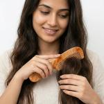 Pack of 3 Pieces Handmade Wooden Comb (Lakdi ka Kangha) Wide Tooth Comb For Women & Men Hair Growth.