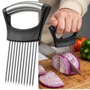 Onion Holder for Slicing, Lemon Slicer Onion Cutter 1 Pcs