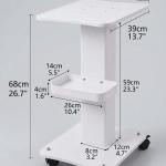 Rolling Trolley Salon Trolley Beauty Salon Trolley Rolling Cart for Beauty Salons 1 Pcs