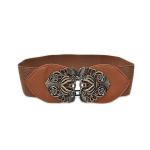 Women's Elastic Belt Adjustable Ladies Dress Waist Belt Free Size Skirt Belts Waistband Belt Girl Black 1 Pcs