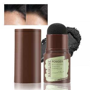 Black Powder Stick | Hair Shadow, Root Touch Up Powder | Waterproof (BLACK, 1.1g).