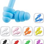 5 pair Earplugs for Sleeping, Noise Cancelling Sound Blocking Ear Plugs  Silicone