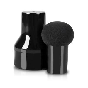 Foundation Blending Powder Makeup Sponge Mushroom Puff Beauty Blender With Handle(Black)