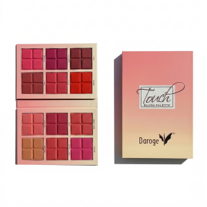 12 Color Touch Cheek Blush and Contour Makeup, Powder Palette - Lightweight,