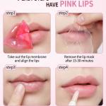 strawberry Moisturizing Collagen Lip Mask sheet (Pack Of 3)