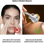 Golden Derma Roller with 192 Titanium Alloy Needles (0.5mm, Gold)