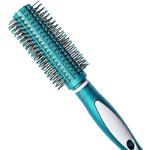 2 Pcs Professional Round Hair Brush With Rubber Grip Handle For Men & Women