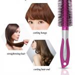 2 Pcs Professional Round Hair Brush With Rubber Grip Handle For Men & Women