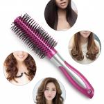 2 Pcs Professional Round Hair Brush With Rubber Grip Handle For Men & Women