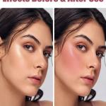 12 Color Touch Cheek Blush and Contour Makeup, Powder Palette - Lightweight,
