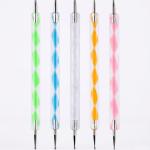 Pack of 5 Pcs Nail Art 2 way dotting Pen.