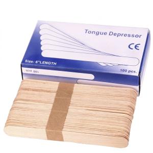 100 Pcs Wooden Tongue Depressors for doctor Waxing Stick Wooden Hair Removal Stick .