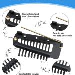 PACK OF 2 PCS BLACK CHUNNI PIN Metal Wig Clips