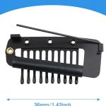PACK OF 2 PCS BLACK CHUNNI PIN Metal Wig Clips