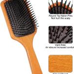PROFESSIONAL HAIR SALON WOODEN PADDLE HAIR BRUSH  (Pack of 1).