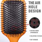 PROFESSIONAL HAIR SALON WOODEN PADDLE HAIR BRUSH  (Pack of 1).