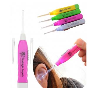 LED Flashlight Earpick for Ear wax remover and cleaner, Multicolour