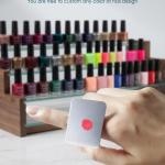 Stainless Steel, Mini Mixing Tray with Finger Ring, Makeup Paint Palette ( 1 Piece).