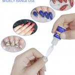 5 Pcs Nail Glue For Artificial Nail Waterproof Nail Adhesive Bottle (White)