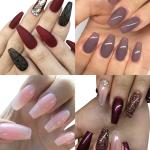 5 Pcs Nail Glue For Artificial Nail Waterproof Nail Adhesive Bottle (White)
