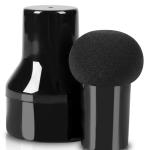 Foundation Blending Powder Makeup Sponge Mushroom Puff Beauty Blender With Handle(Black)