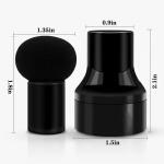 Foundation Blending Powder Makeup Sponge Mushroom Puff Beauty Blender With Handle(Black)