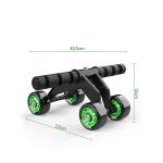 4 Wheel AB Roller Wheel Toner Exercise Equipment for Abdominal Core Workouts(Pack of 1).