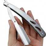 Stainless Steel Straight Edge Barber Razor Folding Shaving Shaver(Pack of 1).