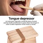 100 Pcs Wooden Tongue Depressors for doctor Waxing Stick Wooden Hair Removal Stick .