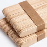 100 Pcs Wooden Tongue Depressors for doctor Waxing Stick Wooden Hair Removal Stick .
