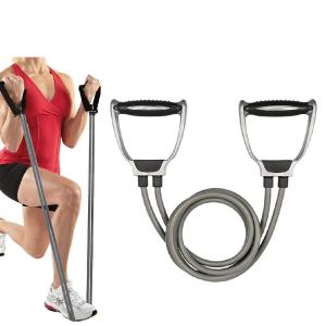 Double Toning Resistance Tube Heavy Quality Exercise Band For Stretching (Pack of 1).
