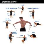 Double Toning Resistance Tube Heavy Quality Exercise Band For Stretching (Pack of 1).