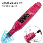 Electric Nail Drill Machine 20000 RPM Professional Nail Drills for Acrylic Nails Gel E-file Nail File