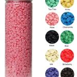 Rose Natural Pink Hard Beans (Bottle) strapless no pain bikini Wax (Pack of 1).