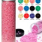 Rose Natural Pink Hard Beans (Bottle) strapless no pain bikini Wax (Pack of 1).