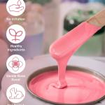 Rose Natural Pink Hard Beans (Bottle) strapless no pain bikini Wax (Pack of 1).