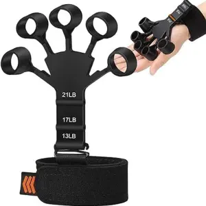 Workout Hand Finger Trainer Gripster Exerciser Grip Strength Hand Grip/Fitness Grip  (Black) 1 Piece