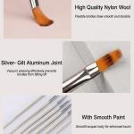 15 Pcs Cosmetic Nail Art Polish Painting Draw Pen Brush Tips Tools Set(White).