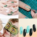 15 Pcs Cosmetic Nail Art Polish Painting Draw Pen Brush Tips Tools Set(White).