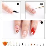15 Pcs Cosmetic Nail Art Polish Painting Draw Pen Brush Tips Tools Set(White).