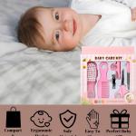 6 in 1 Baby Grooming Kit Infant Nursery Set Manicure Set Newborn Healthcare Kit  (Pink).