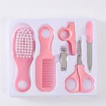 6 in 1 Baby Grooming Kit Infant Nursery Set Manicure Set Newborn Healthcare Kit  (Pink).