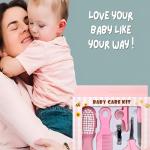 6 in 1 Baby Grooming Kit Infant Nursery Set Manicure Set Newborn Healthcare Kit  (Pink).