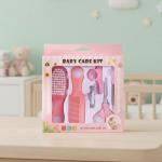6 in 1 Baby Grooming Kit Infant Nursery Set Manicure Set Newborn Healthcare Kit  (Pink).