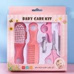 6 in 1 Baby Grooming Kit Infant Nursery Set Manicure Set Newborn Healthcare Kit  (Pink).