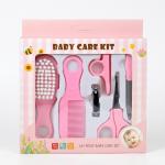6 in 1 Baby Grooming Kit Infant Nursery Set Manicure Set Newborn Healthcare Kit  (Pink).